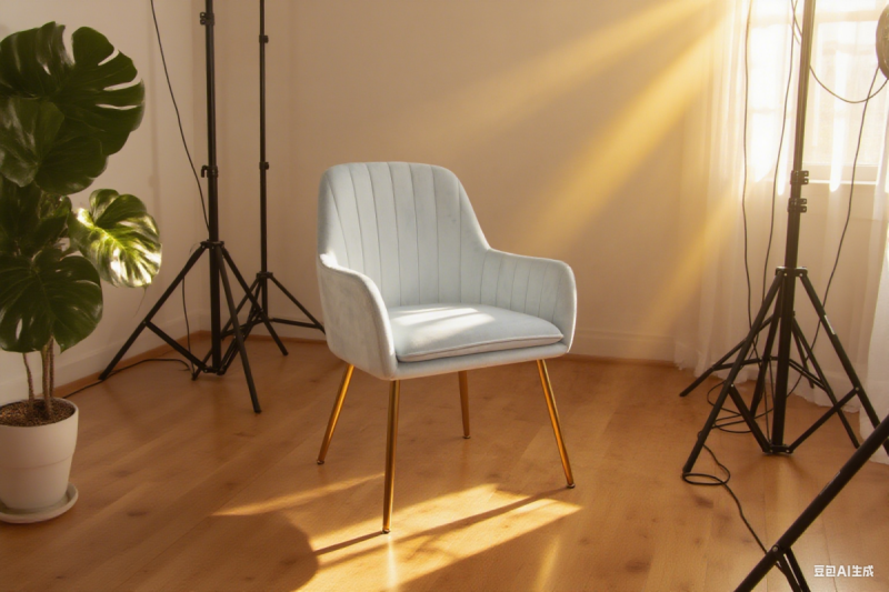 blue velvet armrest dining chair gold base