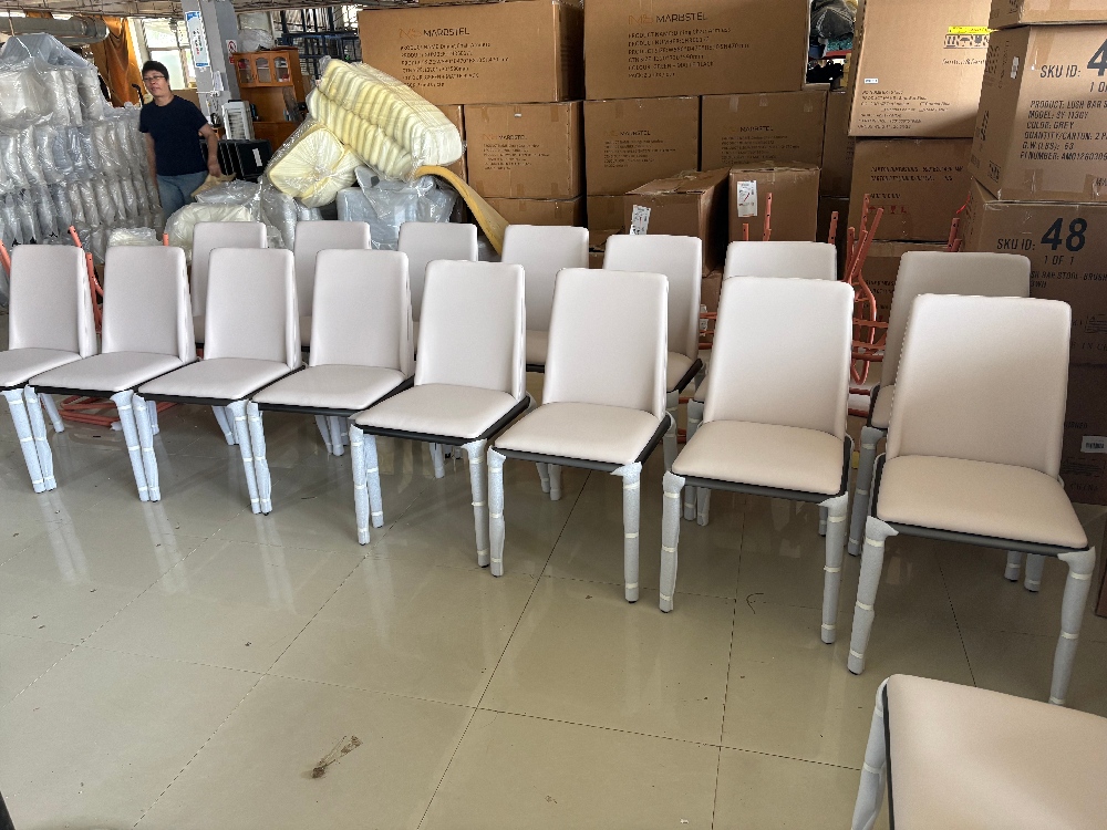 New Batch of Premium Leather Dining Chairs Ready for Shipment